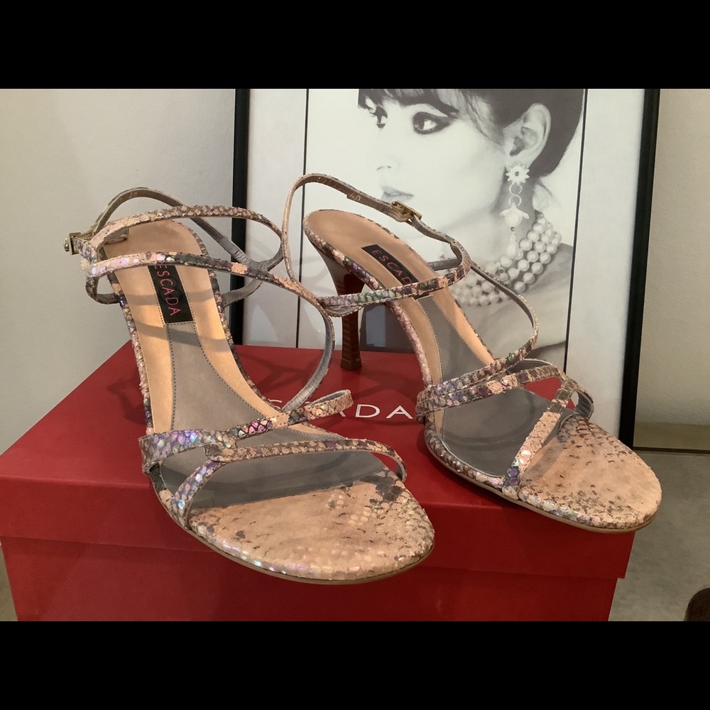 Escada Python Sandal and Mini Bag